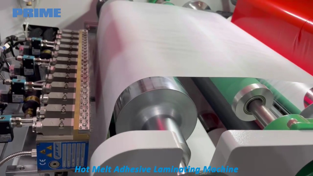Narrow Web Hot Melt Adhesive Laminator